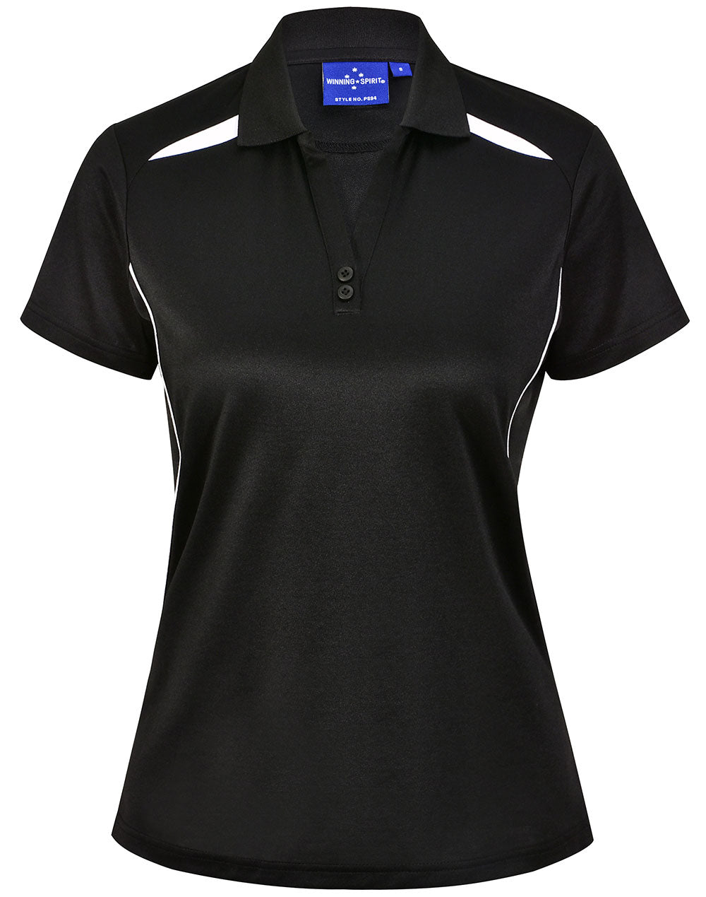 WOMENS Sustainable poly/cotton contrast polo