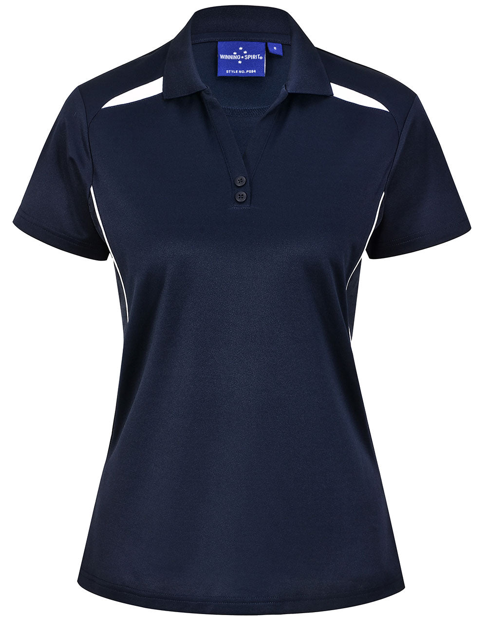 WOMENS Sustainable poly/cotton contrast polo