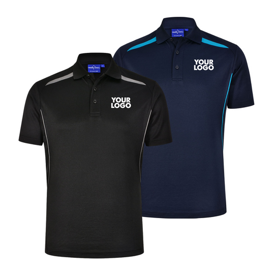 MENS Sustainable poly/cotton contrast polo